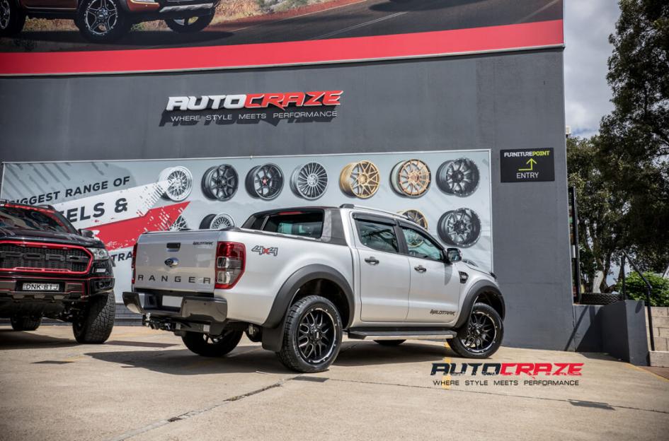 FORD RANGER GD02 MATTE BLACK MILLED ACCENTS